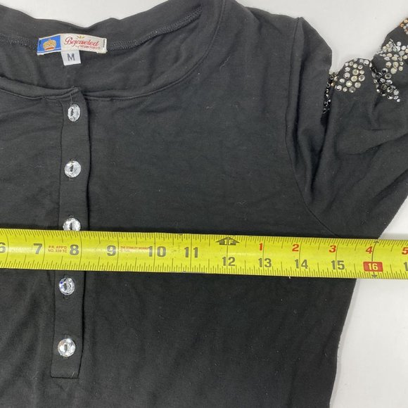 Bejeweled Susan Bixel Black Jewel Dress Medium  - Picture 9 of 11